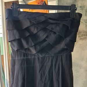 Express Strapless Black Layered Bodice Dress